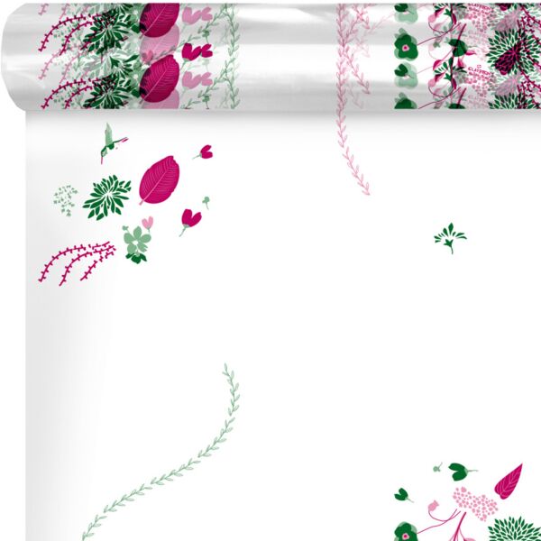 Patterned polypro roll Nectar for bouquets 0.60x120 m rose 40