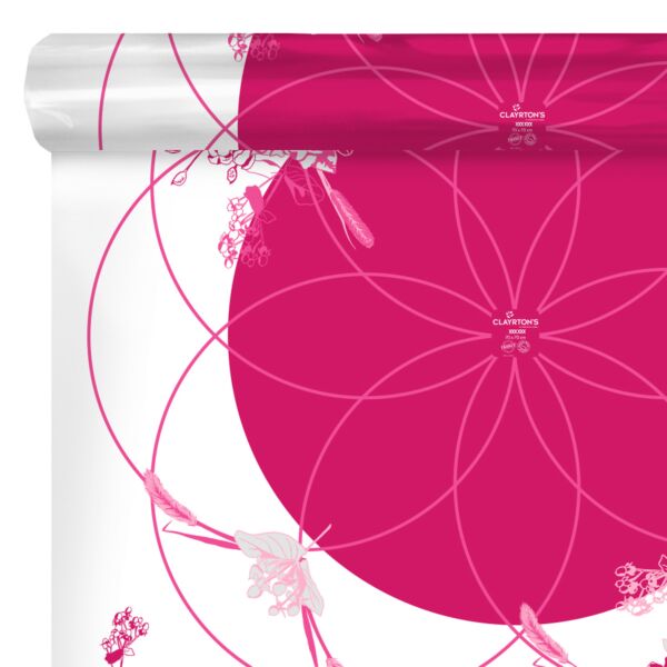 Polypro printed sheets in roll Honesty for water reserve 0.80x40 m rose 40