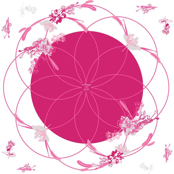 Polypro printed sheets Honesty for water reserve 70x70 cm rose 40