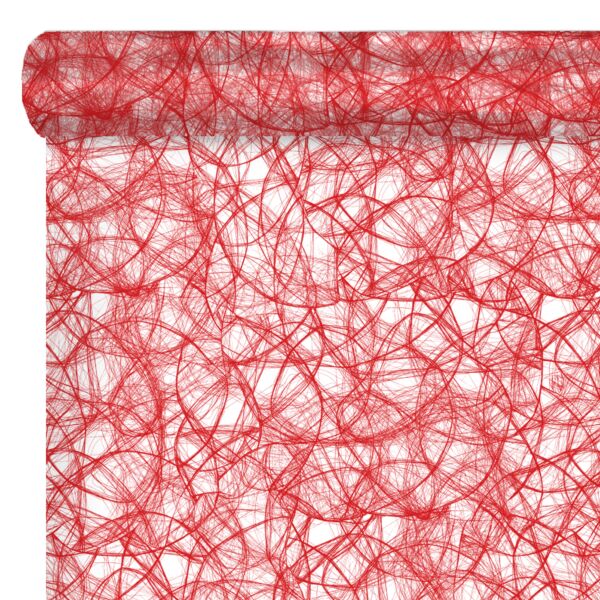 Rouleau de polypropylène fantaisie Vertigo pour bouquets 0.70x50 m rouge 35