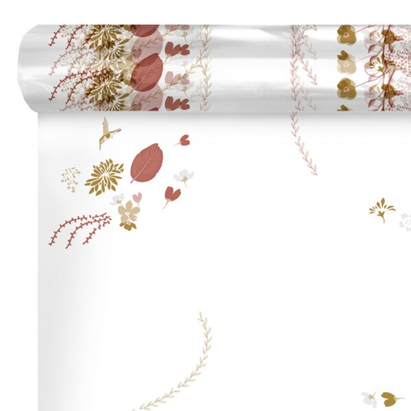 Rouleau de polypropylène fantaisie Nectar pour bouquets 0.80x120 m rouge 35