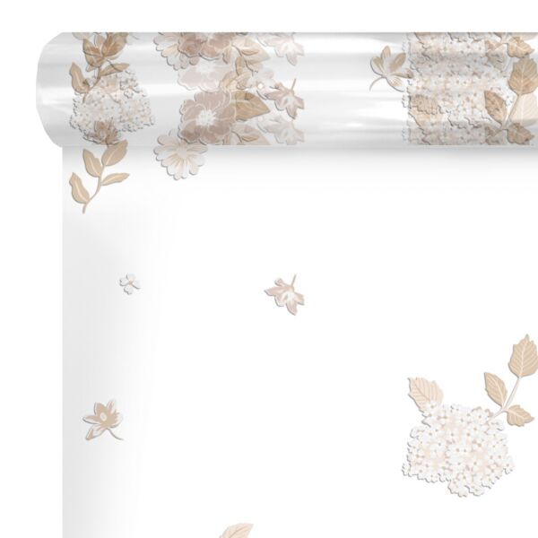 Patterned polypro roll Lara for bouquets 0.60x120 m beige 35