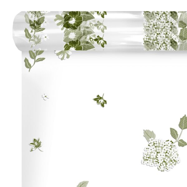 Rouleau de polypropylène fantaisie Lara pour bouquets 0.80x120 m vert 35