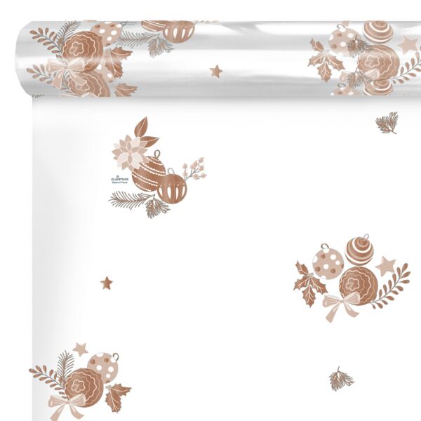 Patterned polypro roll Felicidad for Christmast 0.60x120 m rouge 35
