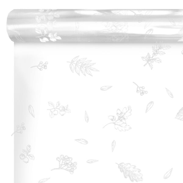 Patterned polypro roll Souvenir for bouquets 0.80x120 m blanc 35