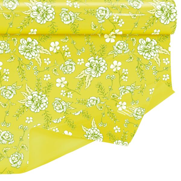 Rouleau fantaisie Claybrill Séléna pour bouquets 0.80x40 m jaune 35