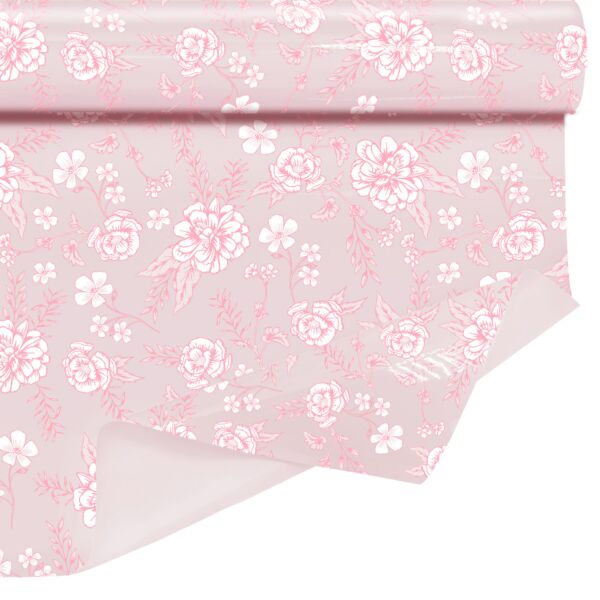 Rouleau fantaisie Claybrill Séléna pour bouquets 0.80x40 m rose 35