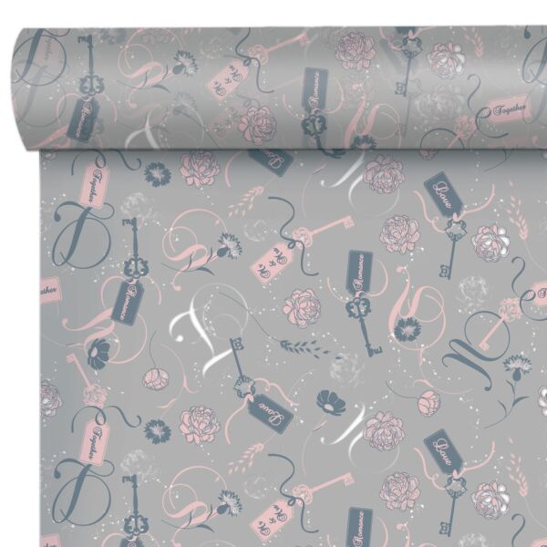 Rouleau d'opaline frosted fantaisie Harold pour bouquets