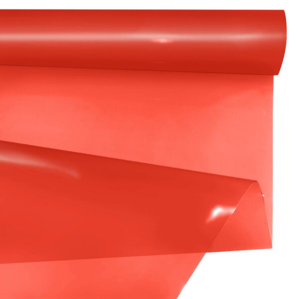 Plain frosted opaline roll for bouquets 0.69x50 m rouge 35