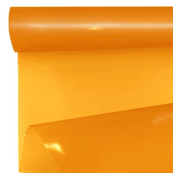 Plain frosted opaline roll for bouquets 0.79x40 m orange 35