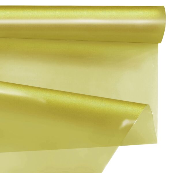 Rouleau d'opaline frosted unie pour bouquets 0.49x10 m vert 35