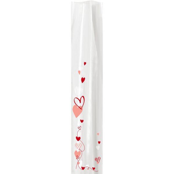 Étui fleur à l'unité en polypro Philomène pour la st Valentin
