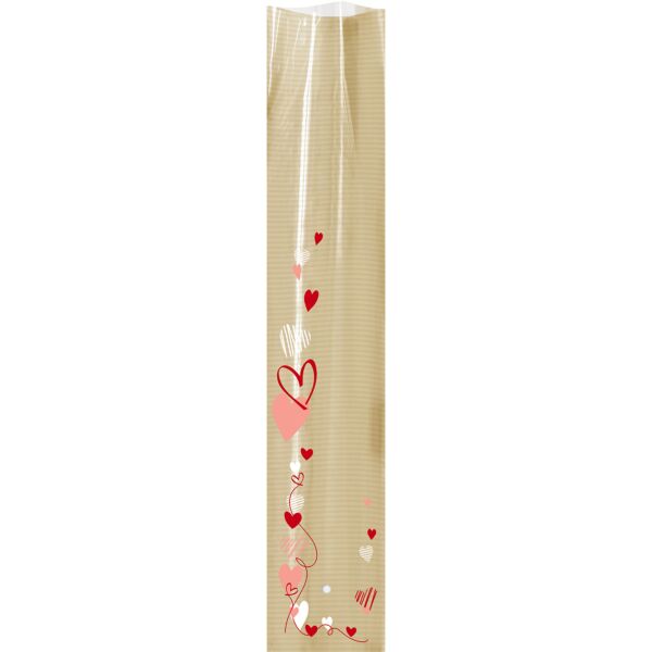 Polypro single stem case Philomène for Valentine's day 16x80 cm multicouleur