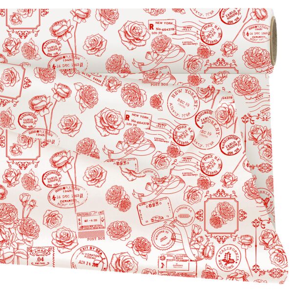 Rouleau de polypropylène mat Lucy 0.79x25 m rouge 40