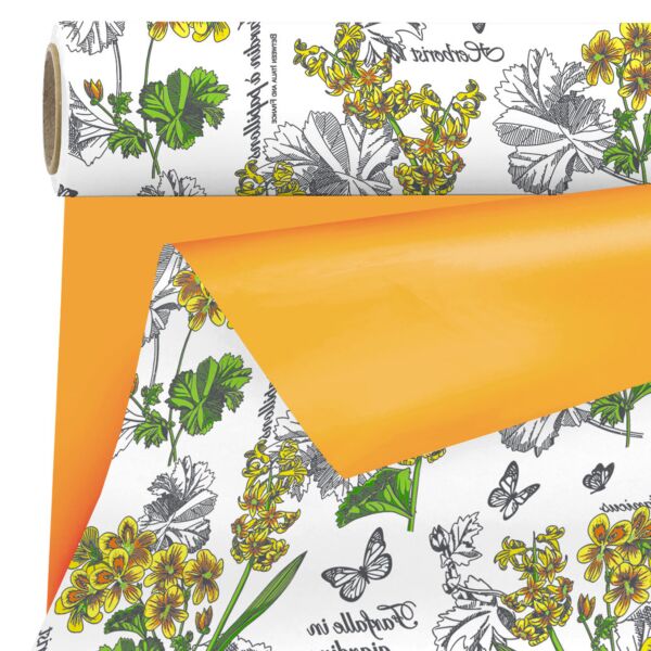 Rouleau en polypropylène mat Jardin 0.79x25 m jaune 40