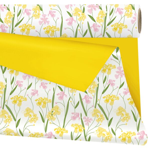 Rouleau en polypropylène mat Aube 0.79x25 m jaune 40
