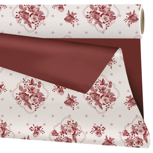 Rouleau en polypropylène mat Shabby 0.79x25 m rouge 40