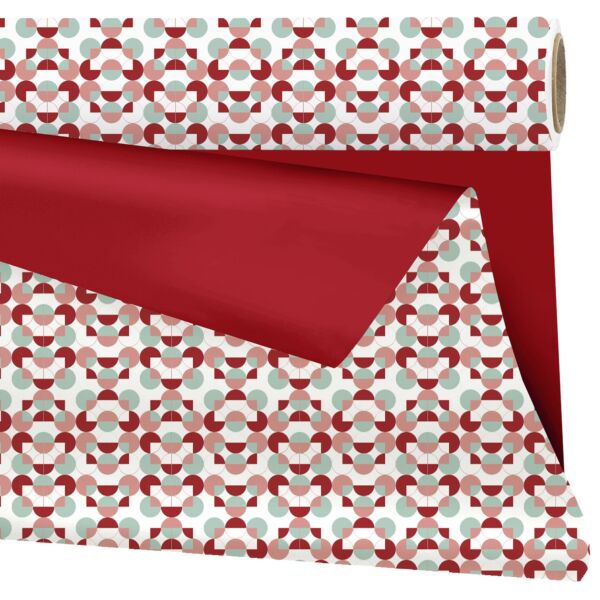 Mat polypro roll Spotlight for Christmast 0.99x25 m rouge 40