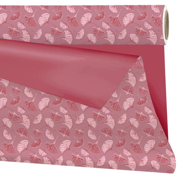 Rouleau en polypropylène mat Ginko 0.99x25 m rose 40