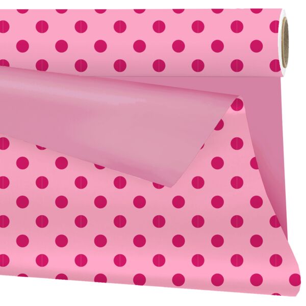 Mat polypro roll - pois 0.99x25 m rose 40