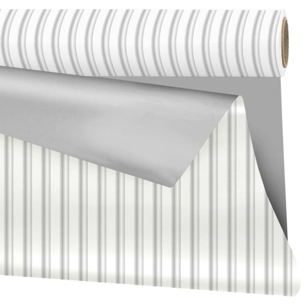 Rouleau en polypropylène mat Ligne 0.99x25 m argent 40