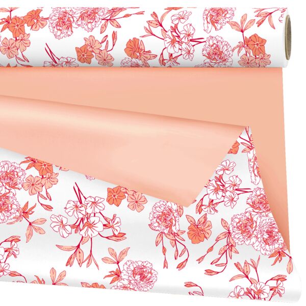 Rouleau en polypropylène mat Boudoir 0.99x25 m peche 40