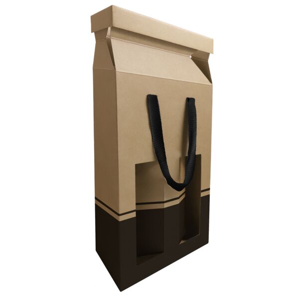 Pop-up Kraft Bag 95 x 180 x 340 mm naturel Kraft