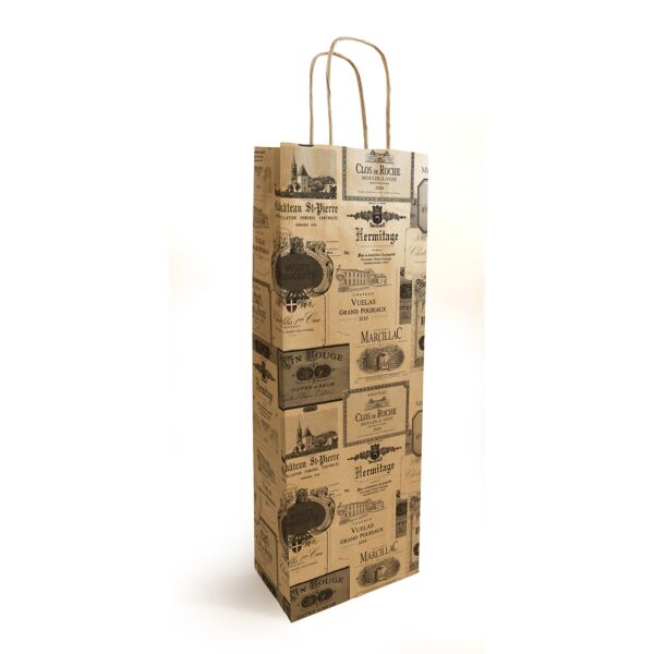 Sac kraft Bar à Vin pour bouteille