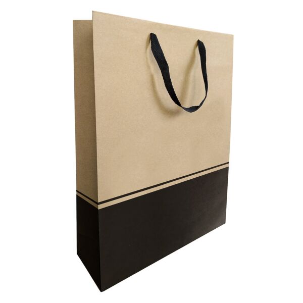 Sac séduction  95 x 285 x 385 mm noir Kraft