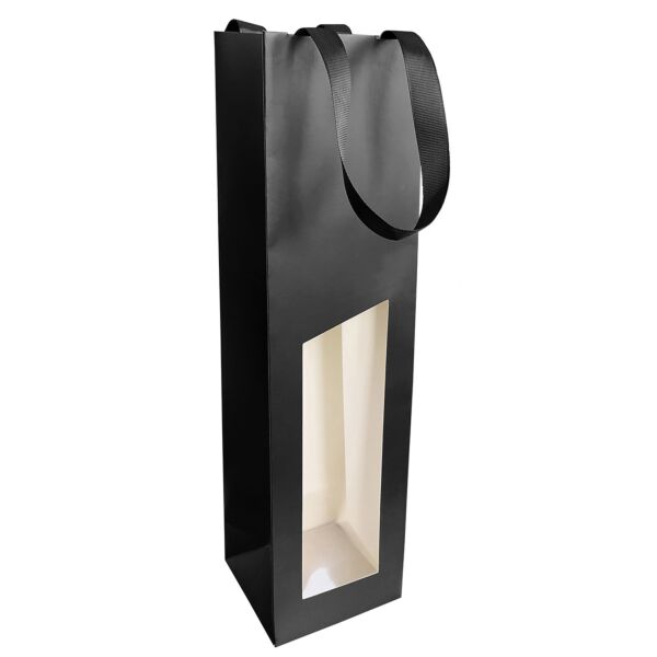 Sac bouteille séduction 114 x 130 x 440 mm noir Coated