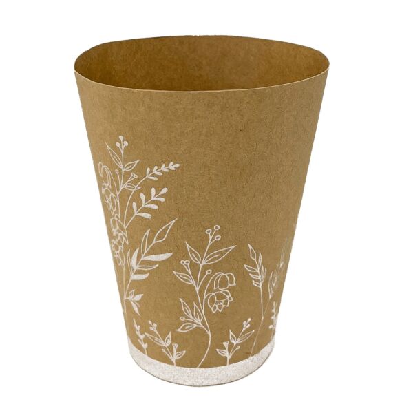 Eco-friendly cardboard pot-cover Euréka Muguet