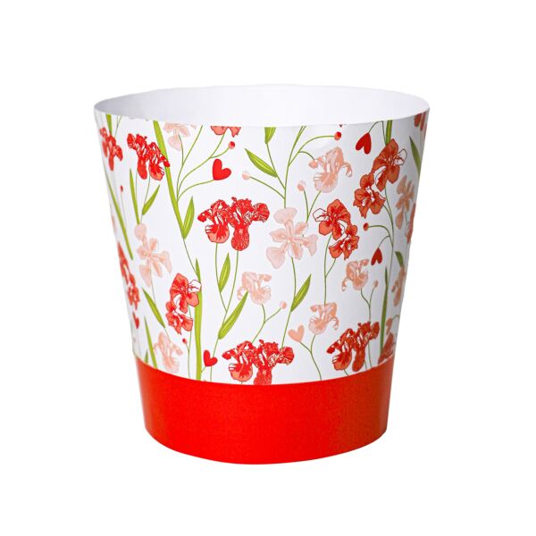 Pot-Cover Eureka Fete des Meres 105 x 142 x 123 mm rouge