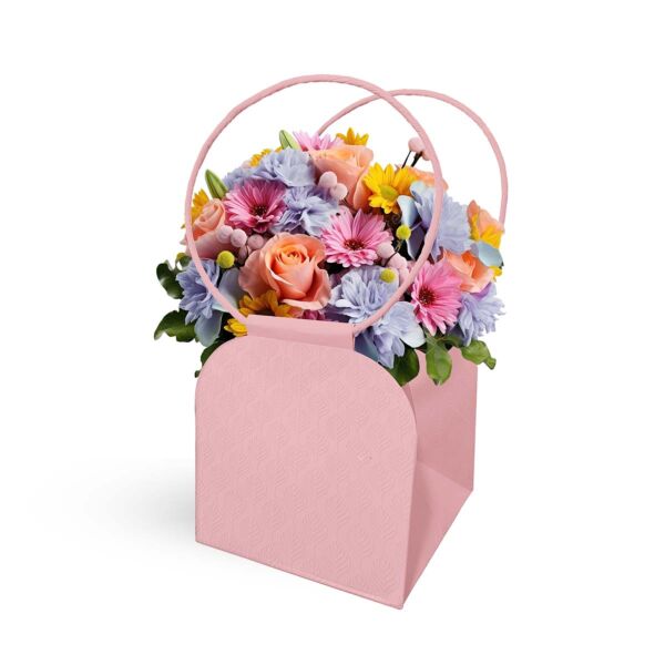 Sac Trianon 150 x 150 x 165 mm rose