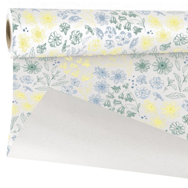 Eco-friendly beetroot paper roll Andrea 0.79x40 m bleu 80