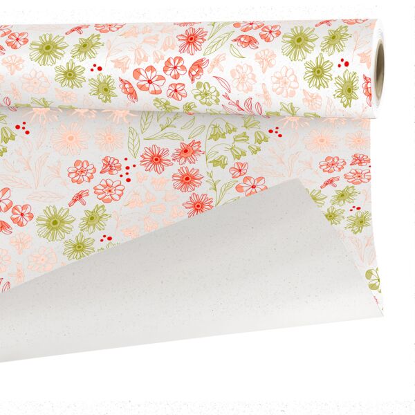 Eco-friendly beetroot paper roll Andrea 0.79x40 m vert 80