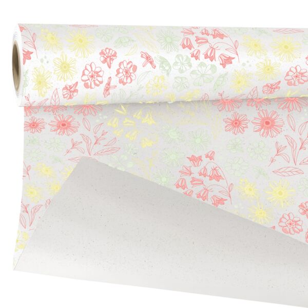 Eco-friendly beetroot paper roll Andrea 0.79x40 m orange 80