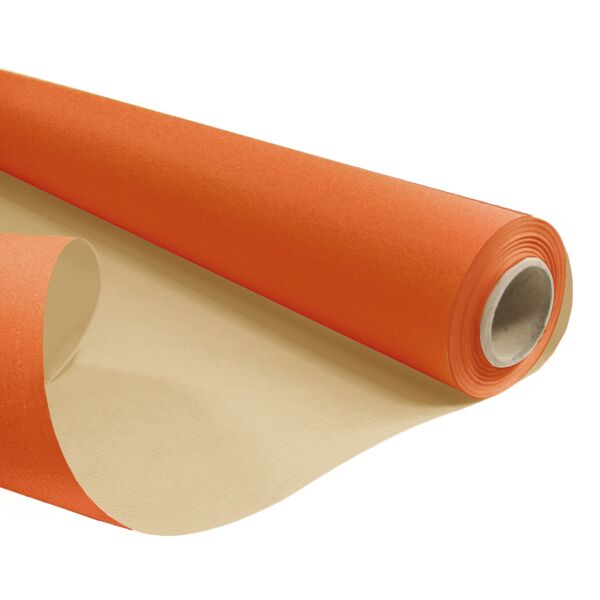Kraft roll - PEFCY 0.69x100 m orange 60