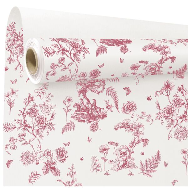 Rouleau kraft fantaisie Toile de jouy