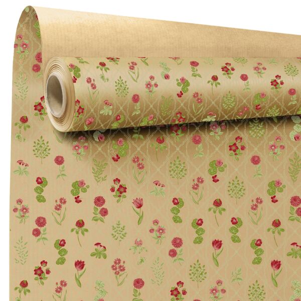 Rouleau kraft fantaisie Ysaline 0.79x40 m rouge 60 ECR