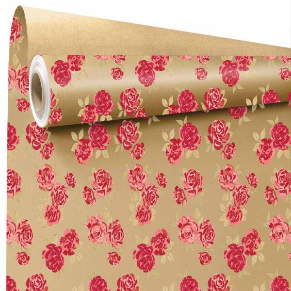 Patterned kraft roll Elsa for Valentine's day 0.79x40 m multicouleur 60 ECR