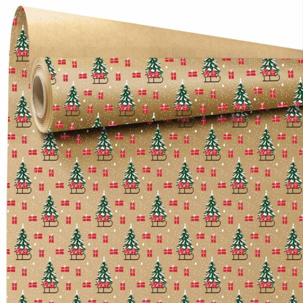 Pinora wrapping paper  0.69x50 m rouge 60