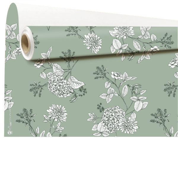 Kraft rolls - Edmée 0.79x40 m vert 60