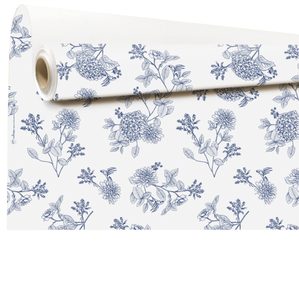 Kraft rolls - Edmée 0.79x40 m bleu 60
