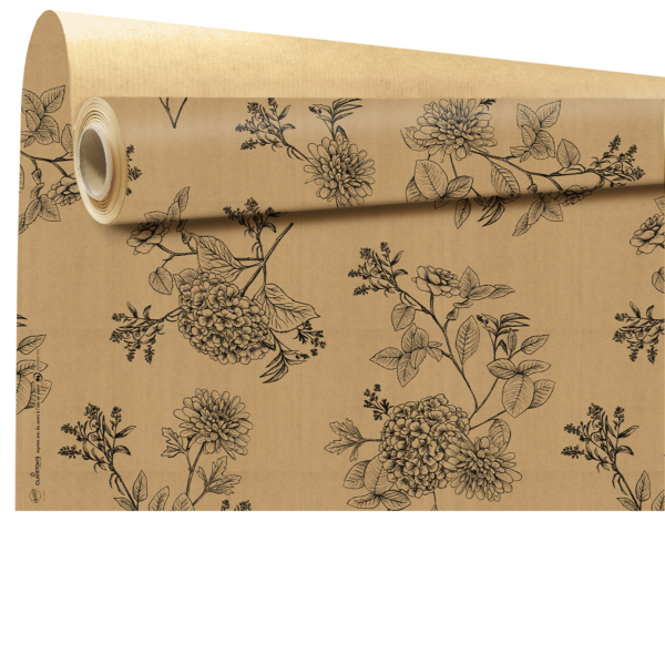 Kraft rolls - Edmée 0.79x40 m noir 60