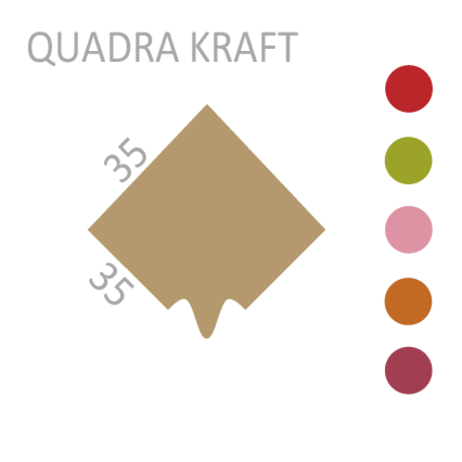 Neutral Kraft- Quadra 35x35 cm neutre