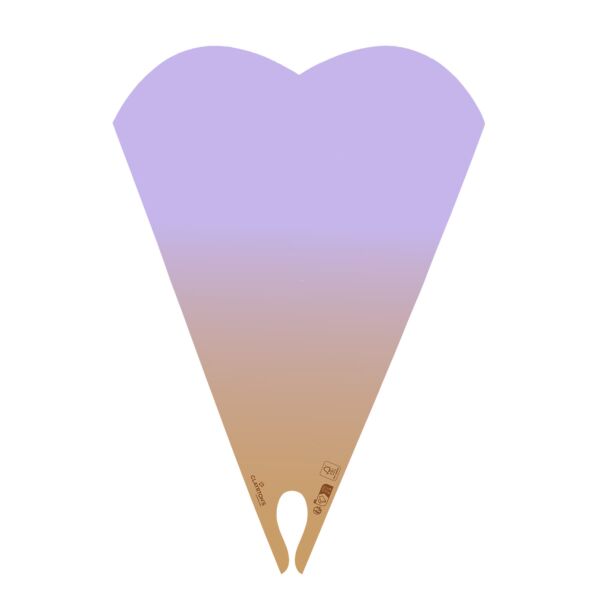 Time-saving kraft prefolded sleeve Smart 35x50 cm violet