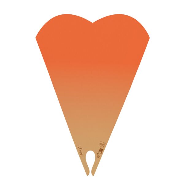 Time-saving kraft prefolded sleeve Smart 35x50 cm orange
