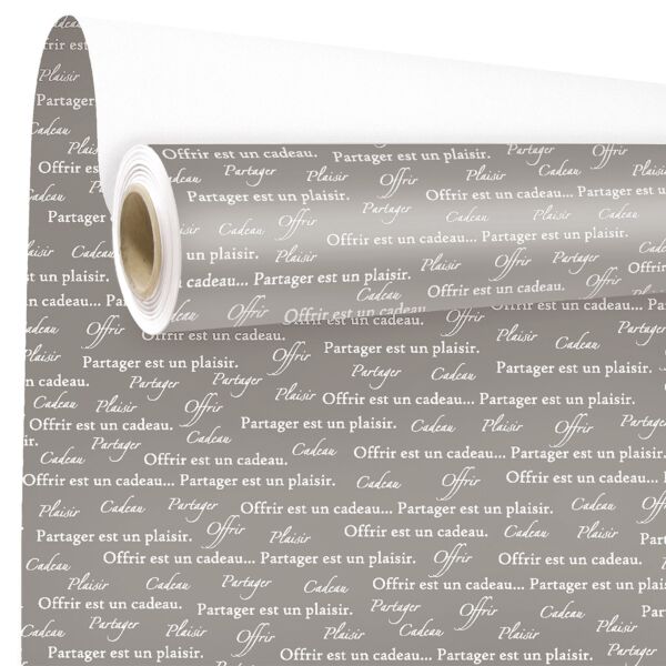 Papier cadeau Offrir Taupe