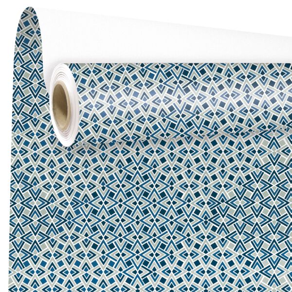 Papier cadeau Tizy 0.69x50 m bleu 60