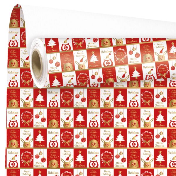 shin gift wrapping paper 0.69x50 m rouge 60